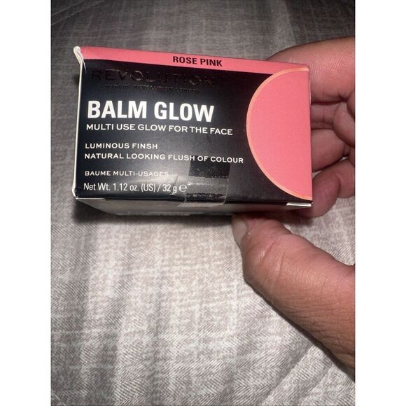 Revolution BALM GLOW Multi Use for Face Cheeks Lips ROSE PINK 1.12oz - FREE SHIP - Picture 2 of 4